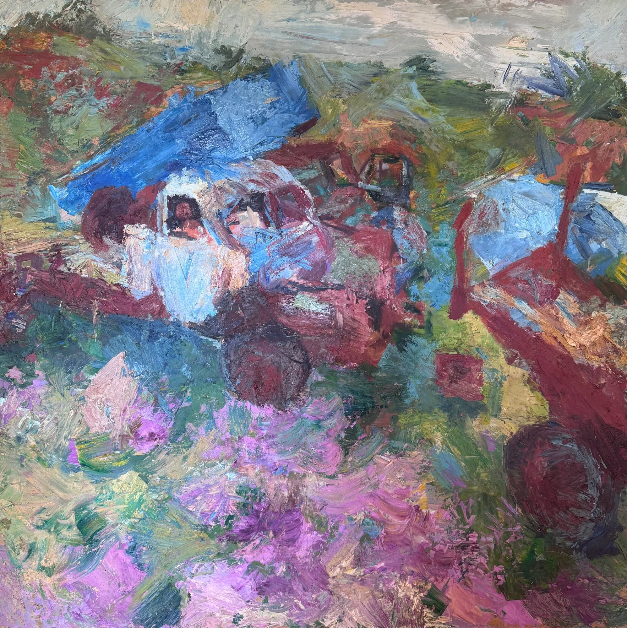 Abandoned Vehicles, 1980, 122 x 123cm
